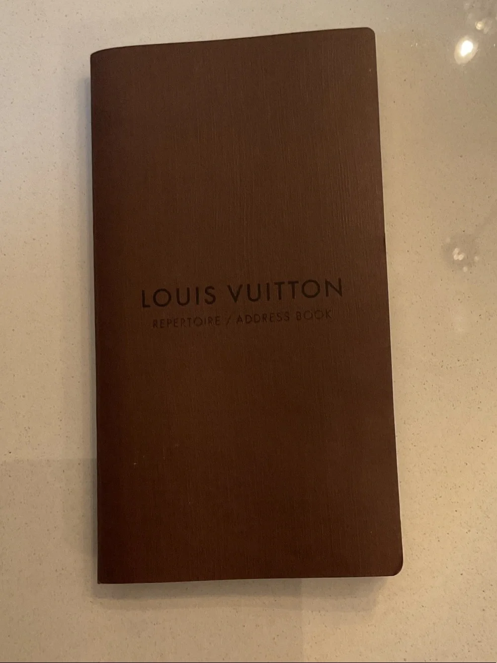 Louis Vuitton Brown Repertoire Address Notebook book authentic never used